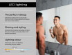Designer Backlit LED Bathroom Mirror L55 #4