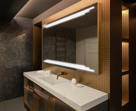 Designer Backlit LED Bathroom Mirror L75 #1