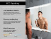 Designer Backlit LED Bathroom Mirror L75 #5