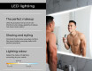 Designer Backlit LED Bathroom Mirror L77 #5