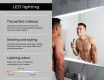 Designer Backlit LED Bathroom Mirror L78 #5