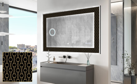 Backlit Decorative Mirror - Nordic Charm