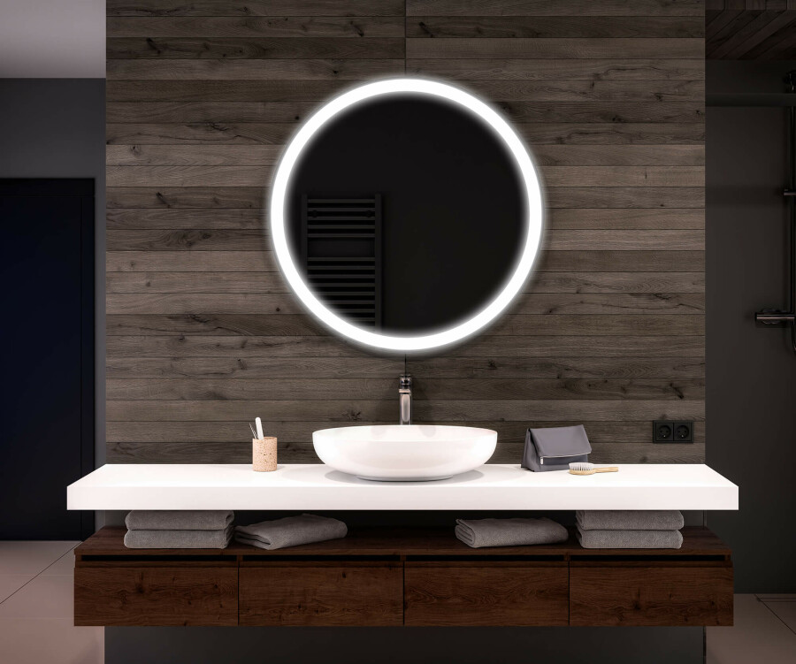Vanity mirror with lights circle sale