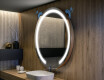 Round Backlit LED Bathroom Mirror L96 #10