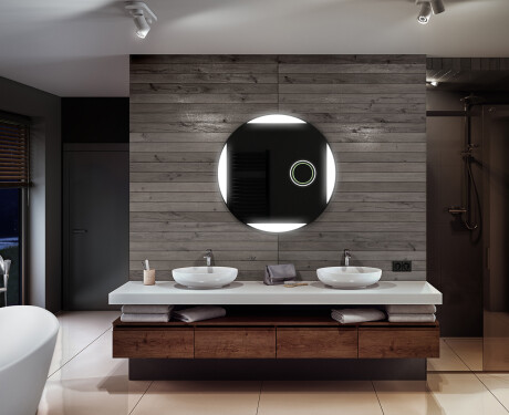 Illuminated Round LED Lighted Bathroom Mirror L116 #8