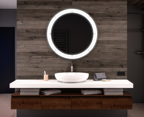 Illuminated Round LED Lighted Bathroom Mirror L122 #1