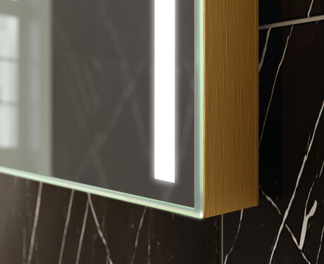 Long wall hallway mirror backlit LED L02 #8