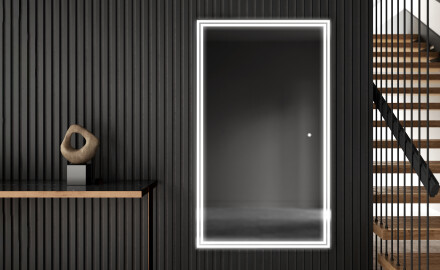 Long wall hallway mirror backlit LED L57