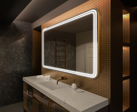 Designer Backlit LED Bathroom Mirror L148 #1